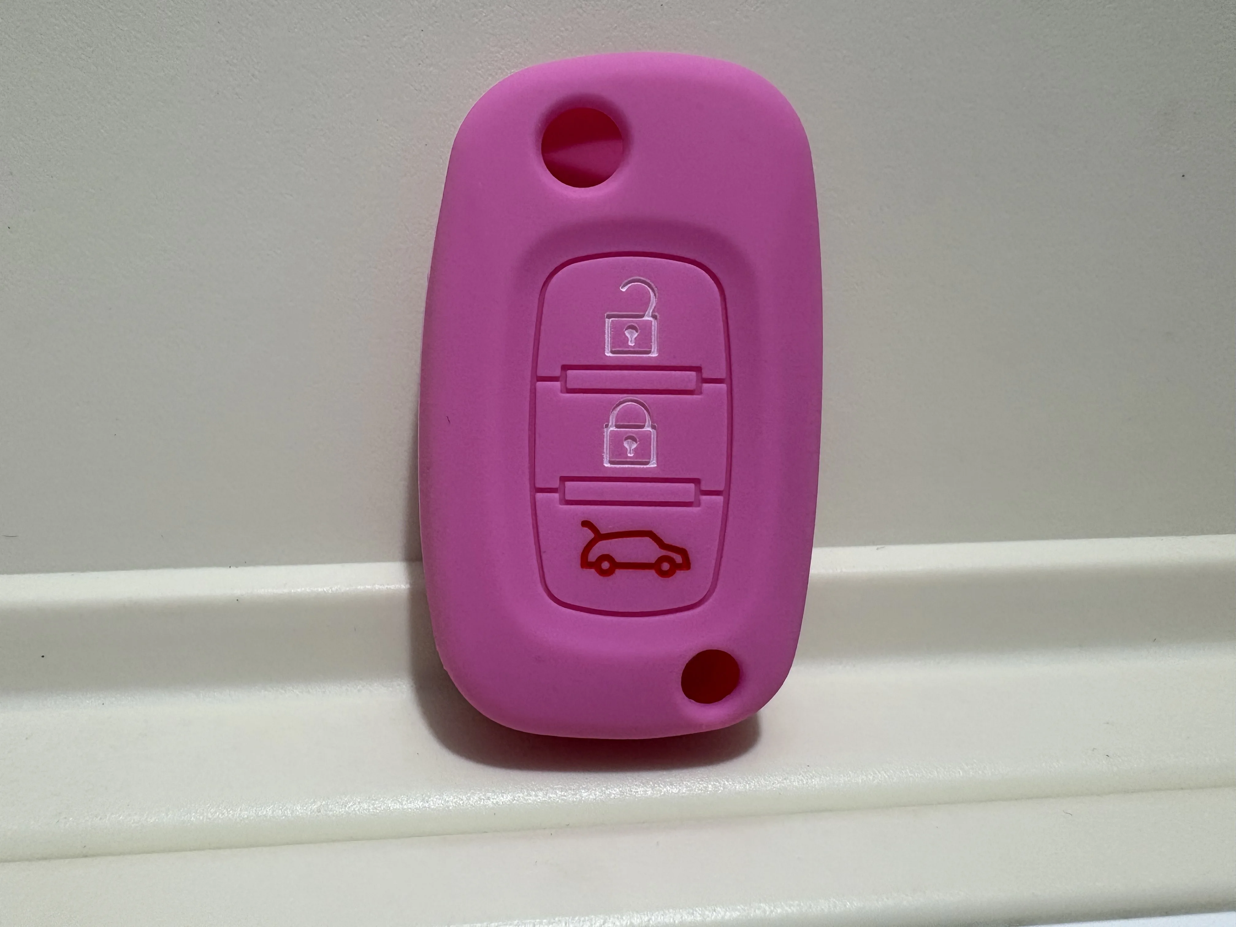 Silicone Rubber 3-Button Car Key Case Cover