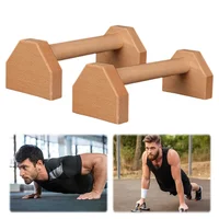 Wooden Push-up Stand Push-up Bar Non Slip Push Ups Rack Heavy Duty Parallel Rod Push-up Bracket for Fitness Training - Image 3