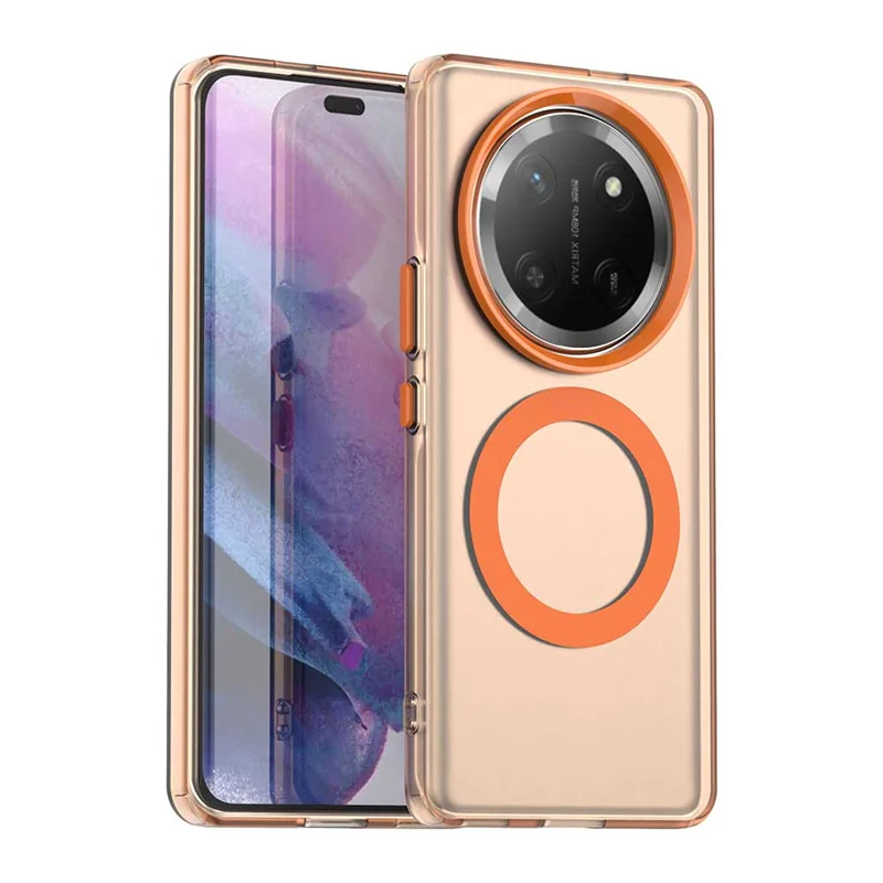 Magnetic Matte Translucent Armor Shockproof Case with MagSafe Wireless Charging Compatibility