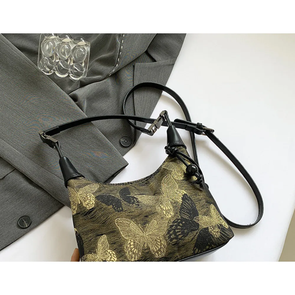 New gilded butterfly Nanfeng Chio2nd portable lock buckle Chinese style dumpling single shoulder crossbody bag_voghion.com