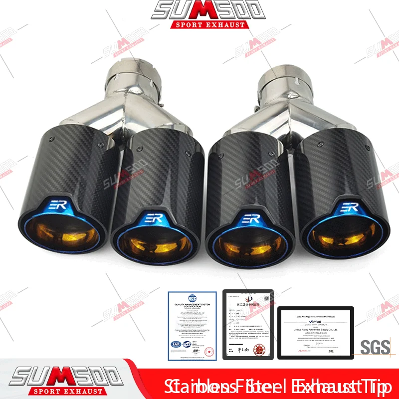 ジャガー XE XL 車用ステンレススチール製エンドチップパイプ テール