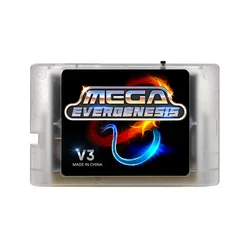 Mega Genesis V3 Pro: 3000 - in - 1 Retro Gaming Experience with 4GB TF Card - MD V3 (White)