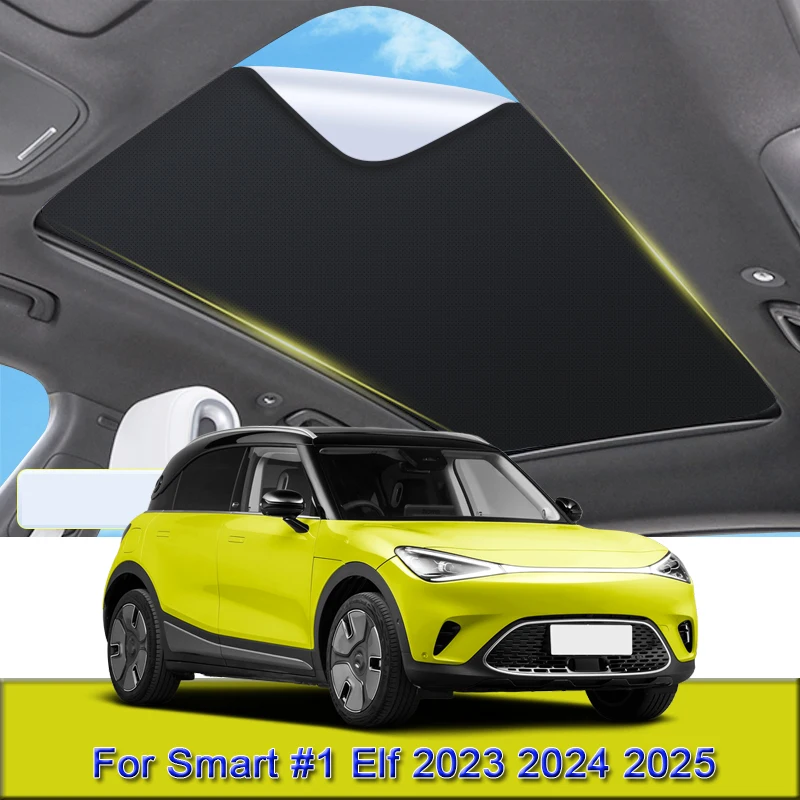 

Fit For Smart #1 Elf 2023 2024 2025 Car Electrostatic Adsorption Sunroof Sunshade Heat Insulation Skylight Sticker Accessories