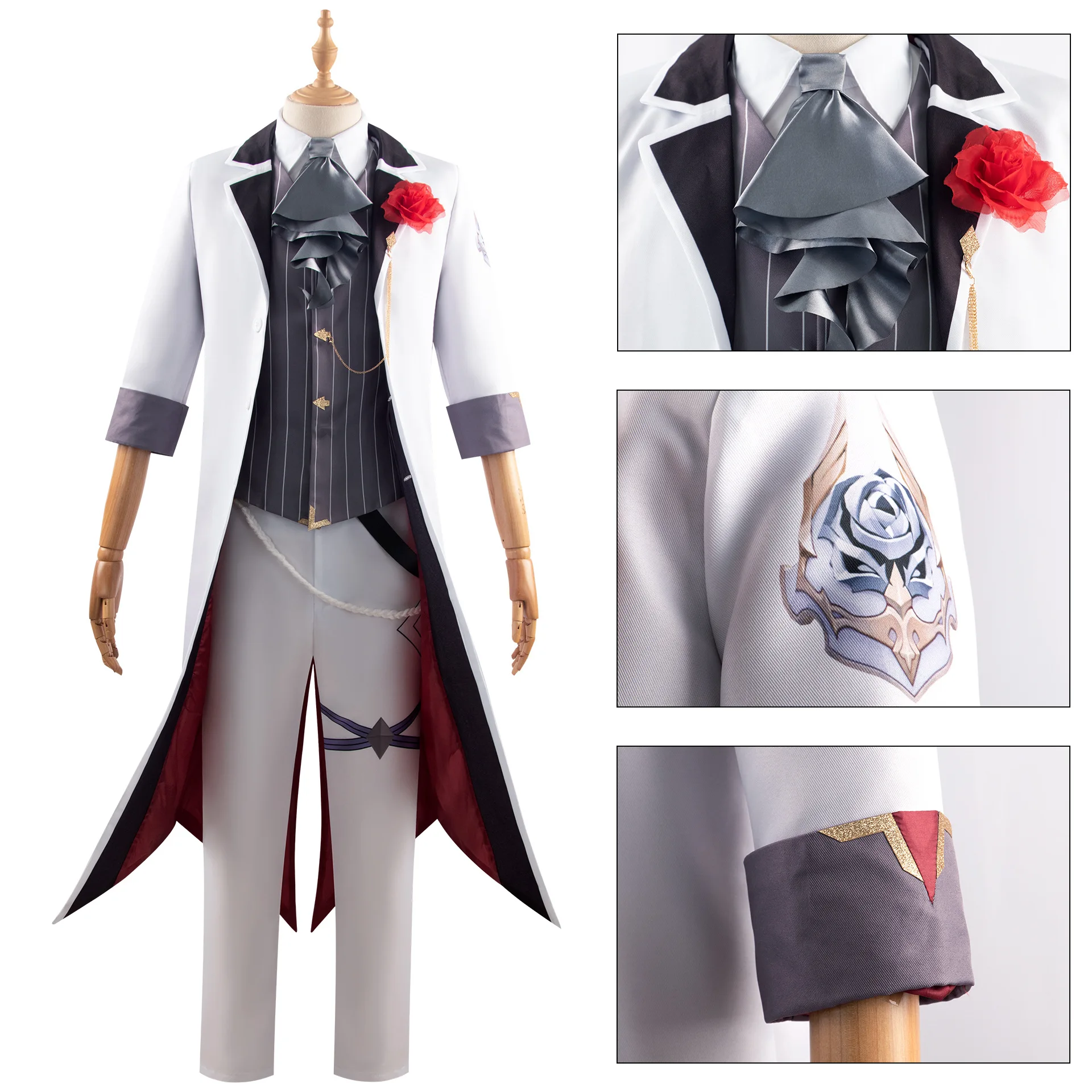 Argenti Cosplay Costume Wig Honkai Star Rail Concert 2024 Drummer 