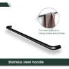 60" W X 62" H Shower Doors, 1/4" Tempered Glass, Black Hardware, Bathtub Sliding Shower Doors 2