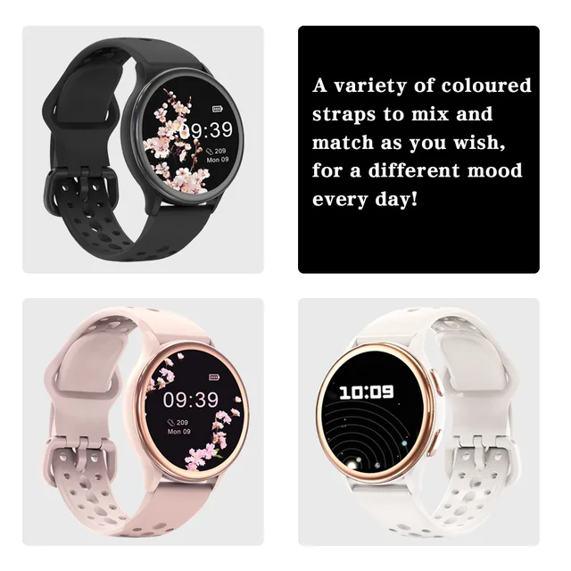 Smart Watches for Women [400+Watch Faces/Calls/Female Health], 1.27 6