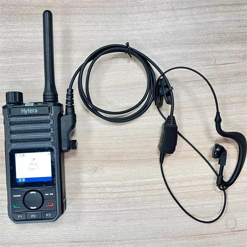 Radio Digital Walkie Talkie Earpiece, G Shape Headset, Earhook Earphone for Hytera Phone, Bp510, AP58 BP, UHF, Nc602