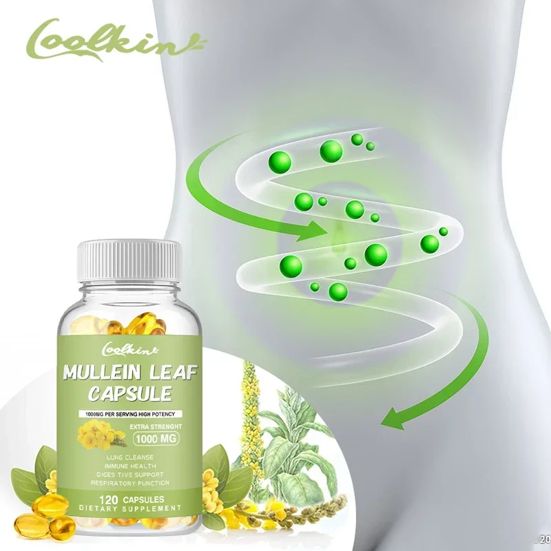 

Mullein Leaf Capsules - Clears The Lungs and Supports Healthy Respiratory Function and Digestive System