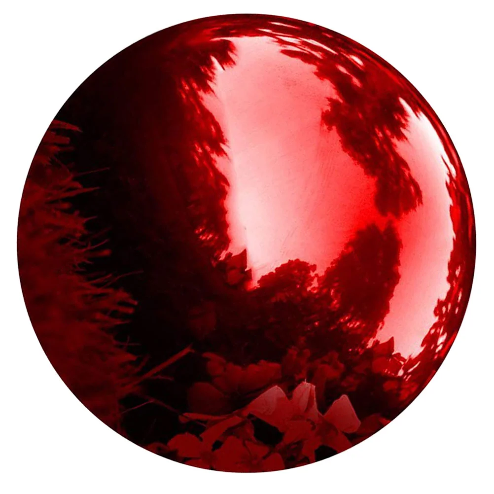 

Reflective Ball Christmas Ornaments Globe Garden Stainless Steel Decor Mirror Reflective Ball Outdoor Statue Gazing