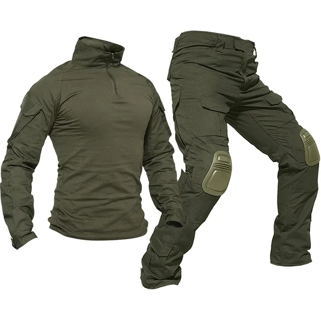 Tactical Uniforms Men Rip-stop Camouflage Hunting Clothing Sets Airsoft Paintball Hiking Security Suits Hunt Clothes tactical suit combat uniform hunting jacket