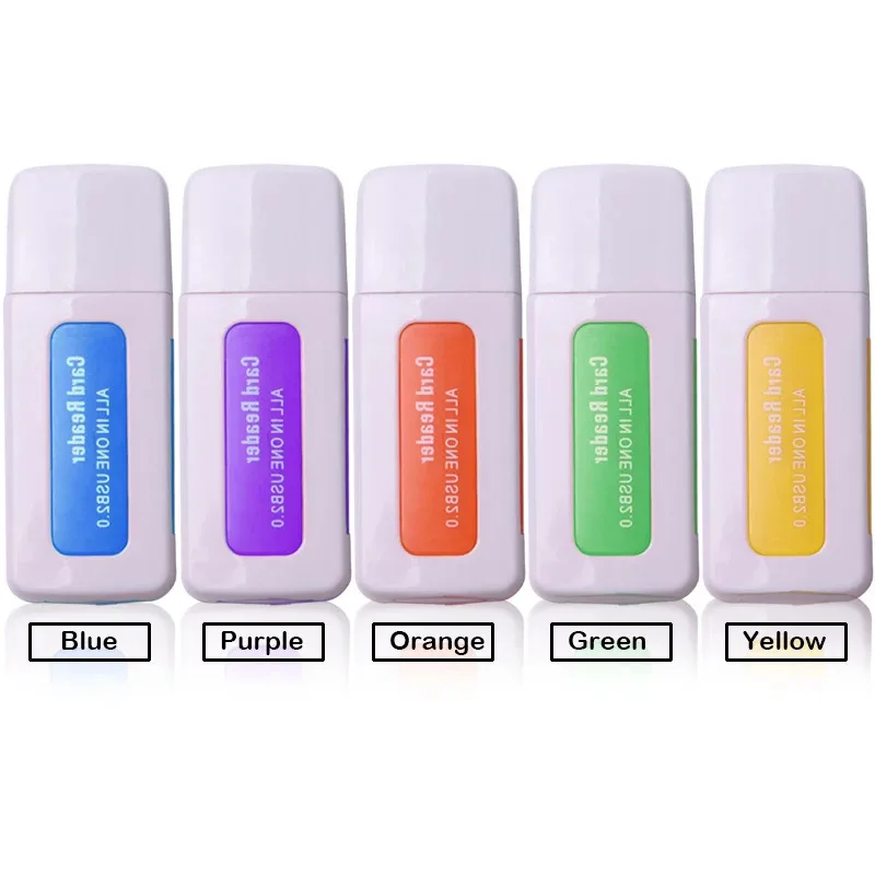 Card Reader USB 4 in 1 Card Reader, for M2 SD SDHC DV Micro SD TF Card Slot