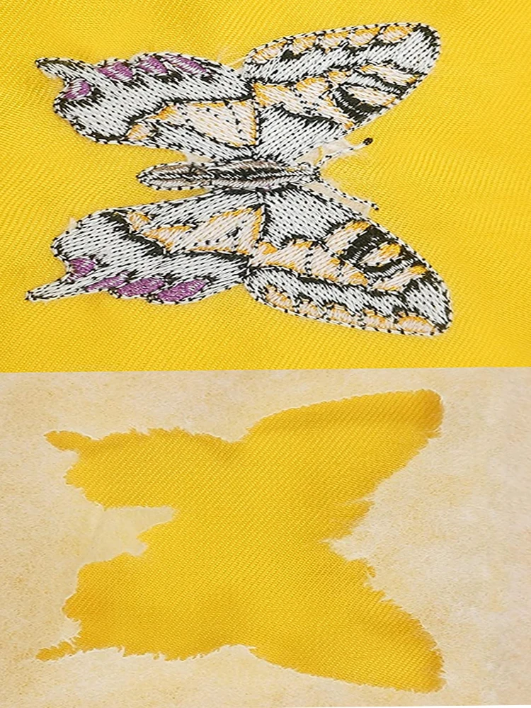 BAI Tear Away Embroidery Machine Stabilizer Pre Cut Non-woven Sheet Package 8x8in/10x12in Medium Weight Fabric Stabilizer