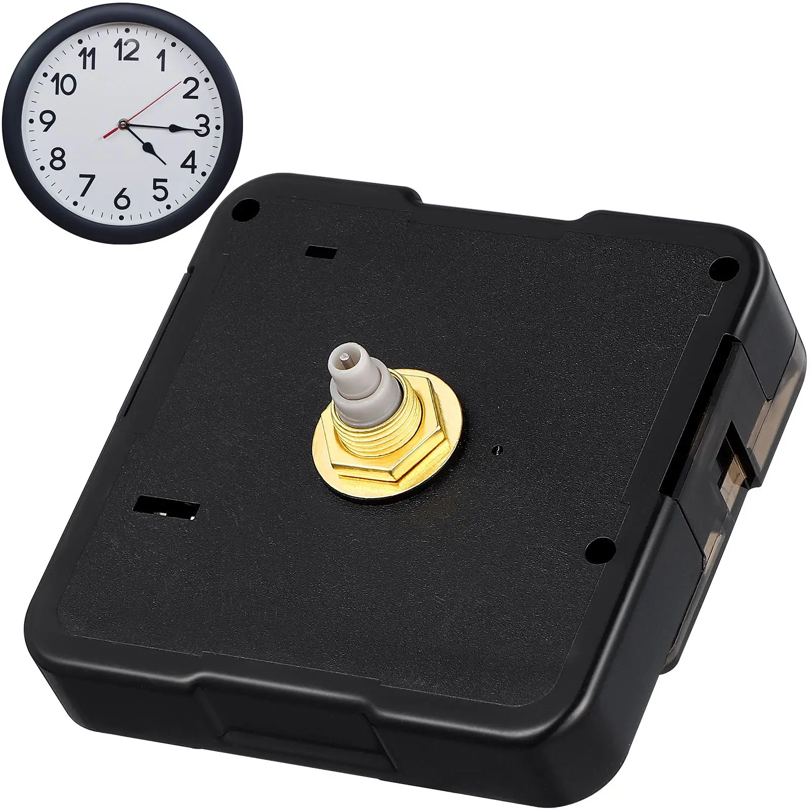 

Large Clock Mechanism Quartz Clock Movement Black Clock Movement Replace Operated Clock Movement DIY Repair Part For Making