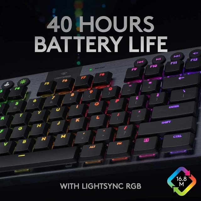 Clavier gaming mécanique Logitech G815 LIGHTSYNC RVB – GL clicky 