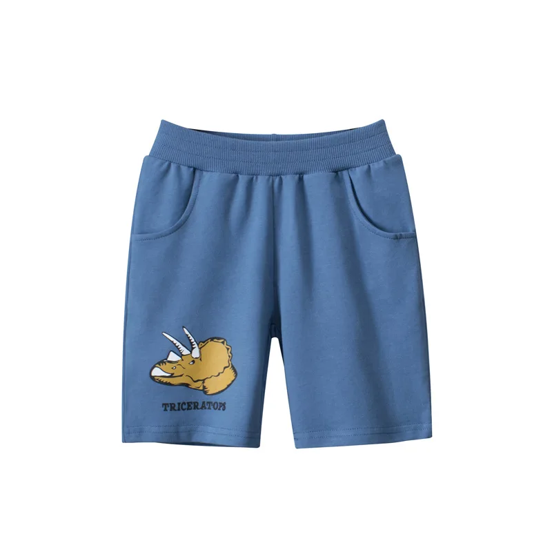 1-9T Summer Dinosaur Print Boys Shorts Toddler Kid Baby Boy Clothes Cotton Short Pants Casual Bottom Infant Trousers Streetwear