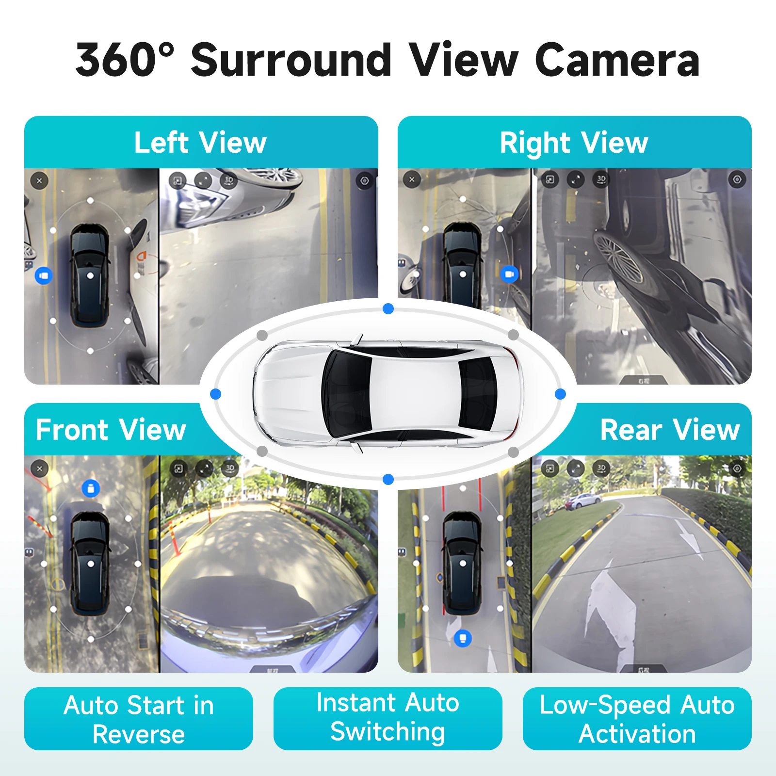 AURAAI X100 Android Autoradio für Peugeot 107 2005-2014 Citroen C1 Toyota Aygo Auto CarPlay RDS DSP GPS ADAS 360CAM 2K Bildschirm – Detail 9