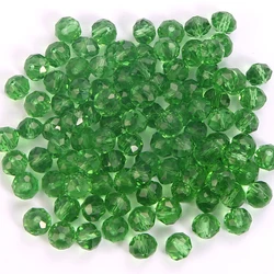 Sparkling Faceted Glass Rondelle Beads for Jewelry Crafting and DIY Accessories (20)
