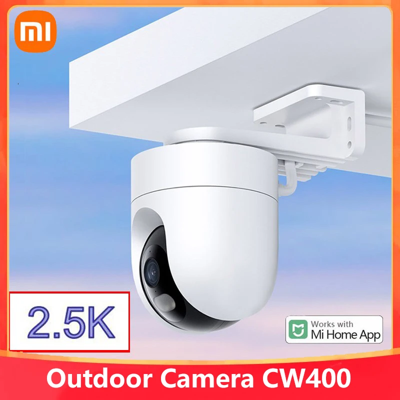 Xiaomi Mijia Smart Outdoor Camera CW400 2.5K Mi Home WiFi CCTV PTZ Surveillance Security IP Webcam Motion Track Full Color Cam