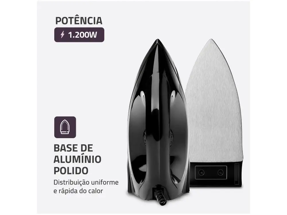Ferro de Passar Roupa a Seco Mondial FSN-55-B - 110V 2