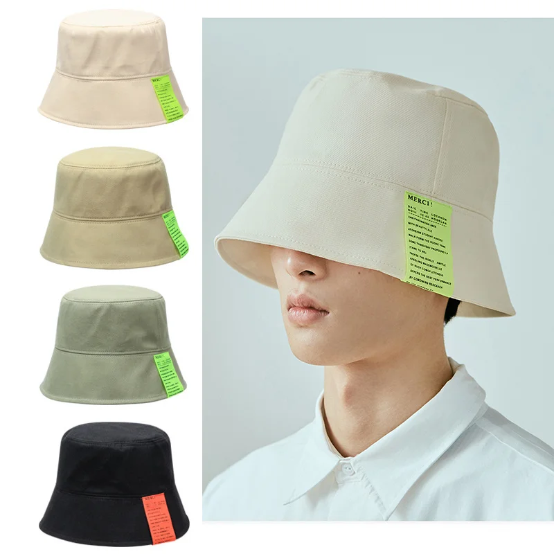 

Fashion Panama Caps Women And Men Hip Hop Bucket Hat Letter Solid Color Fisherman Hats Bob Casual Sunscreen Hat Cloth Basin Caps