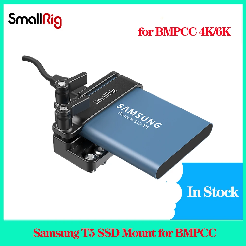 Smallrig 2245B Samsung T5 Ssd Mount Per Bmpcc 4K/6K E Z Cam Con Supporto Ssd