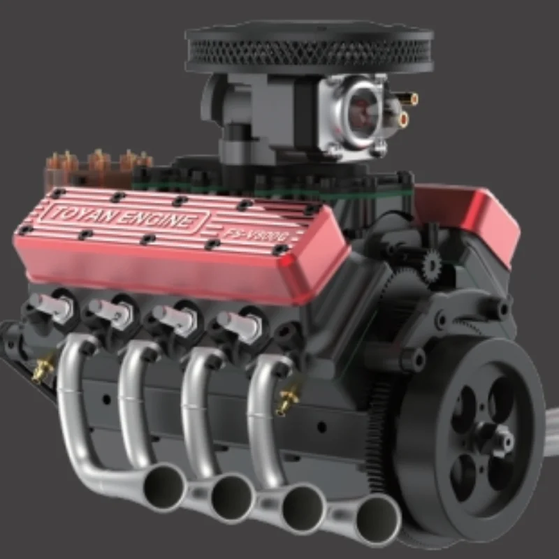 토얀 FS-V800WGPC V형 8기통 4행정 수냉식 가솔린 엔진 DIY V8 엔진 키트 남성용 선물