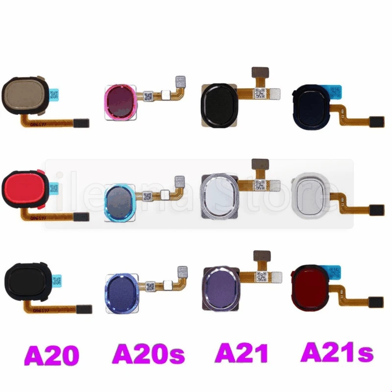 Для Samsung Galaxy A20 A20E A20S A21 A21S A205F A207F A215U A217F Оригинальная Кнопка Home Touch ID датчик