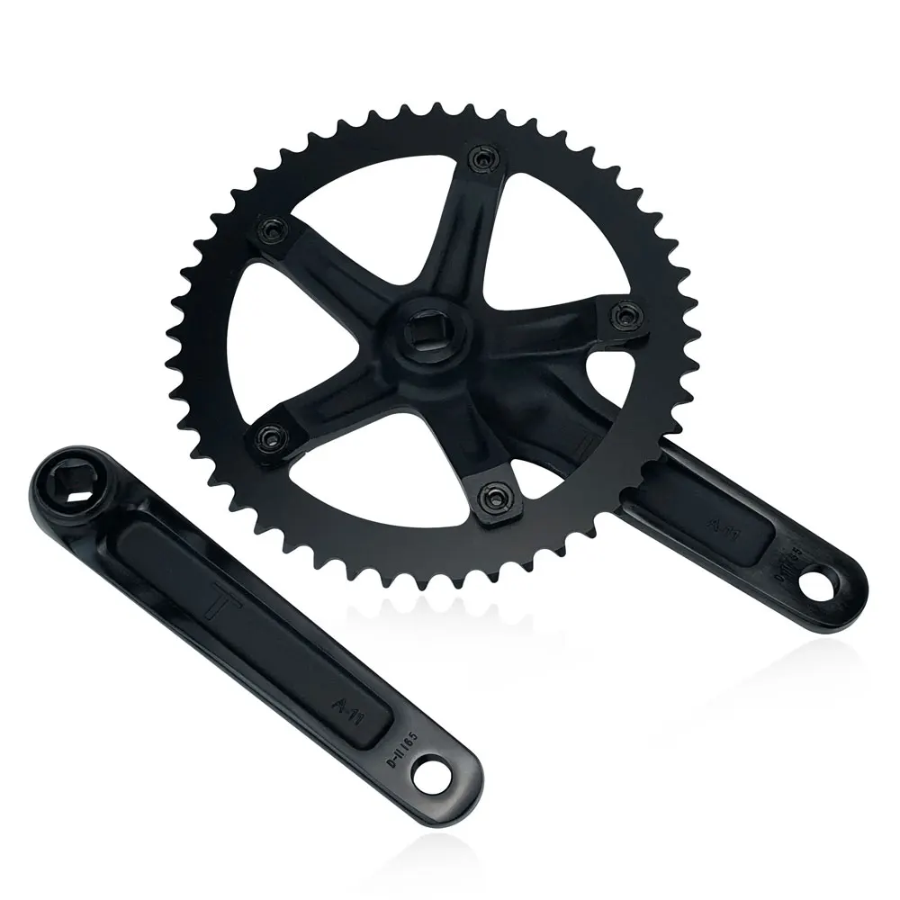 SKEACE 48T自転車クランクセット固定ギアチェーンホイールBCD 144mm