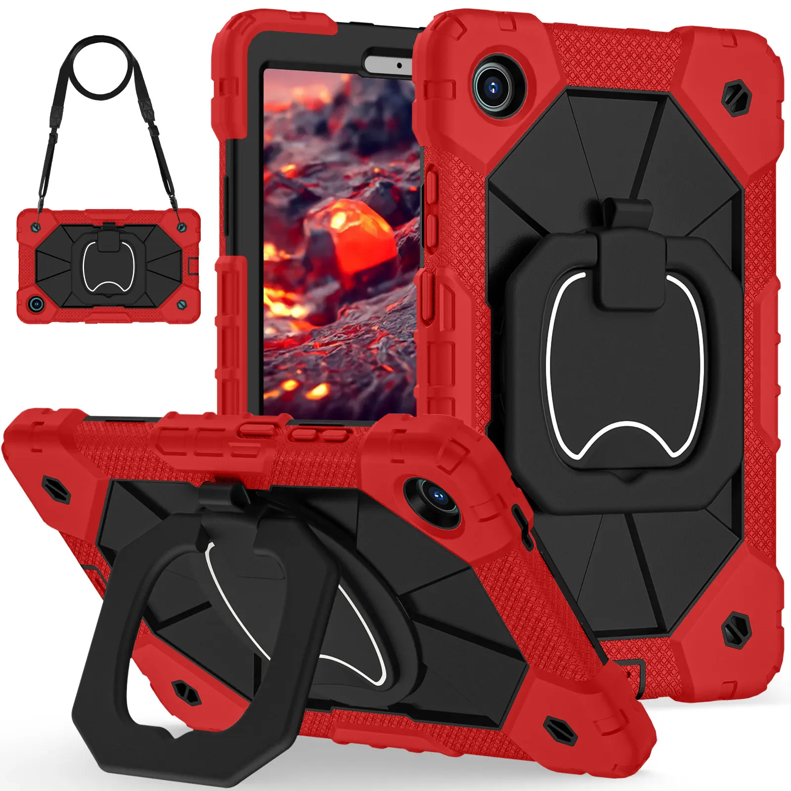 Child-Safe Protective Tablet Cover with Handle and Shoulder Strap