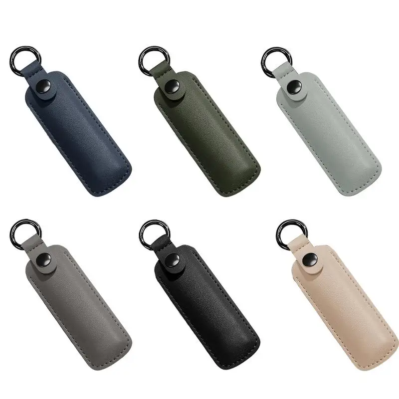 Custodia protettiva per disco U in pelle PU Custodia protettiva Custodia per unità flash USB Custodia anti smarrimento Portachiavi Accessori digitali