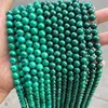 Top Quality 7A Natural Green Malachite Beads Charm Round Loose Beads For Jewelry Making Needlework Bracelet Diy Accessories 2