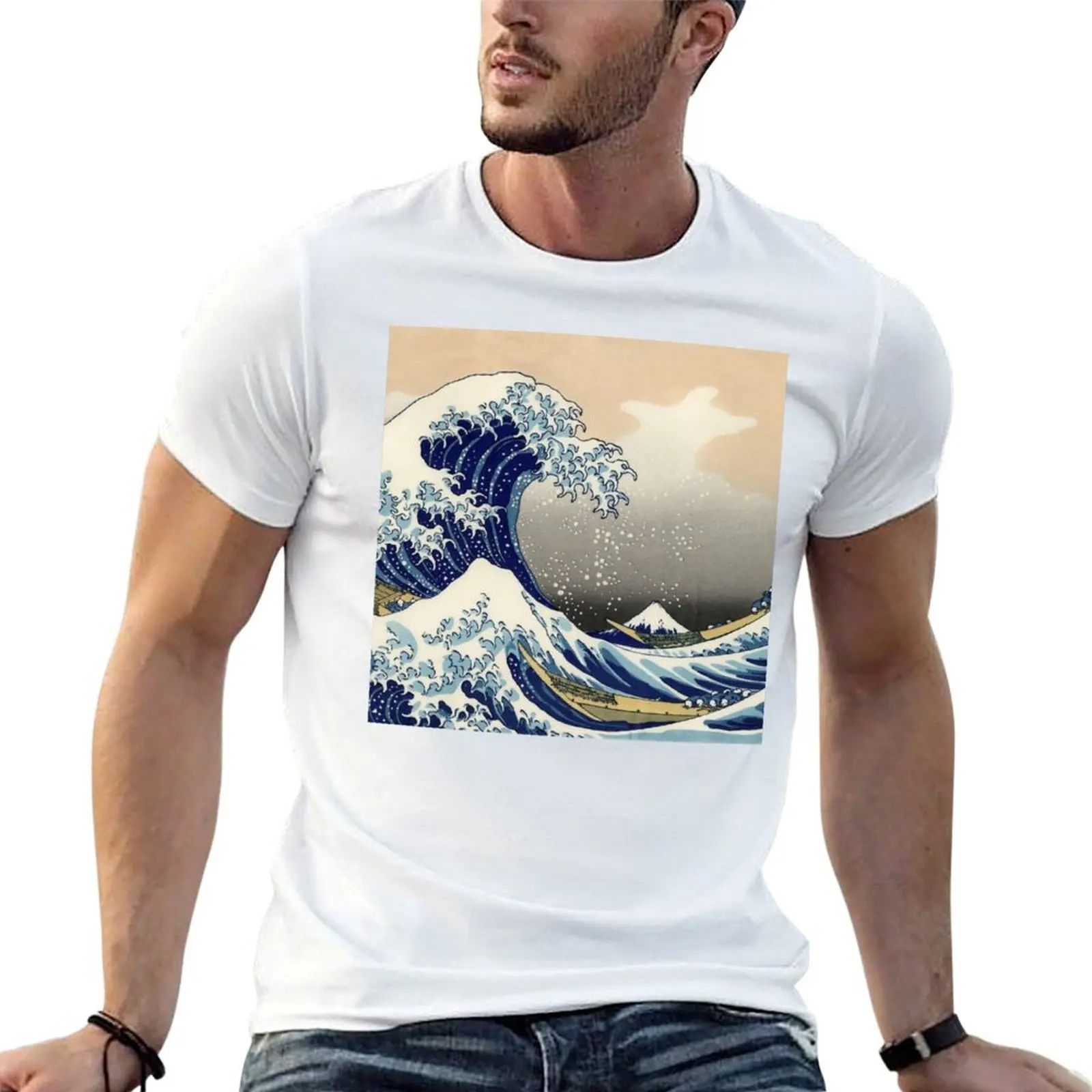 

Футболка The great wave by Katsuhika Hokusai, эстетическая одежда, спортивные поклонники, мужские футболки