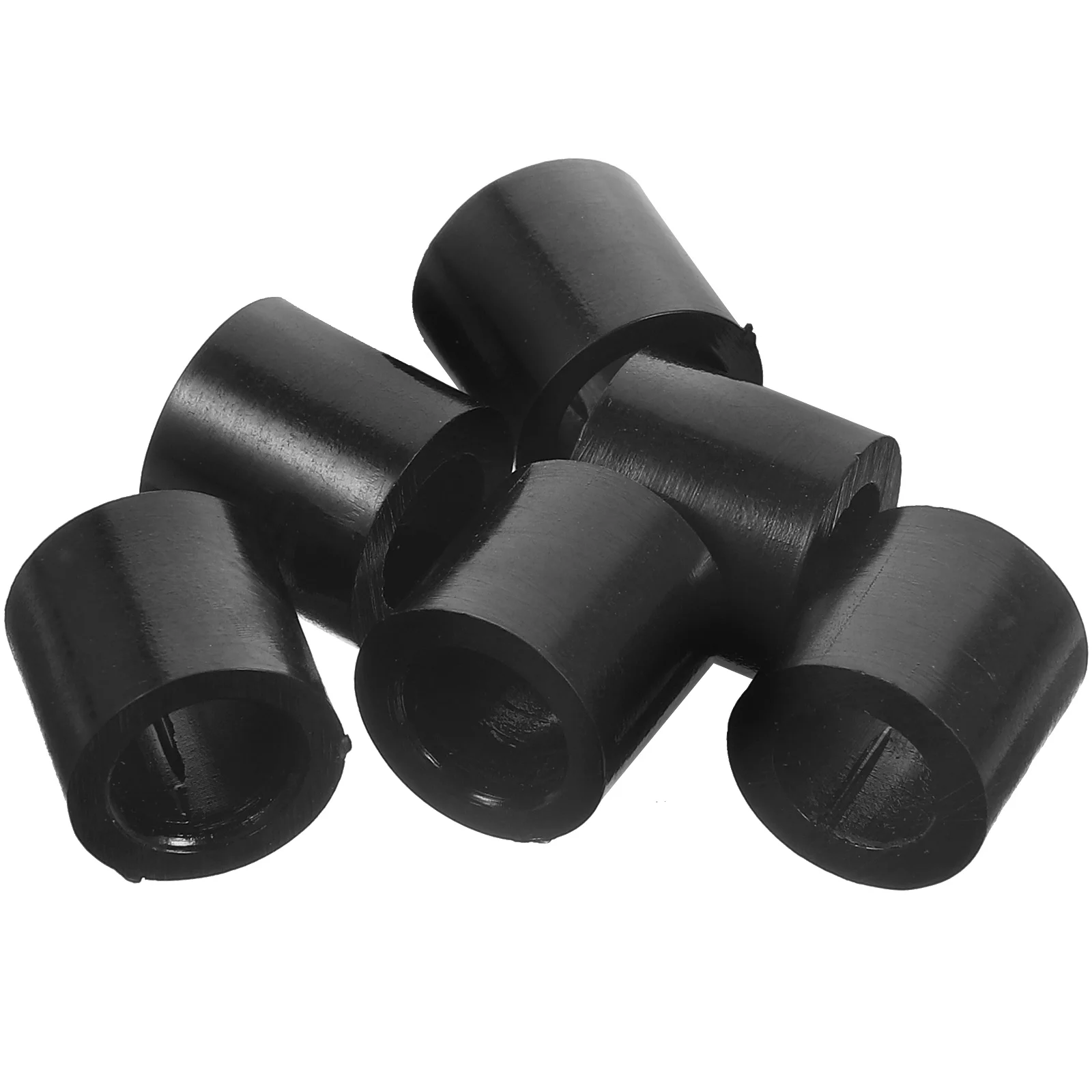 

6 Pcs Billiard Cue Protective Cover Snooker Replacement Parts Ferrules Supplies Component Replaceable Plastic Pool Supply Stick