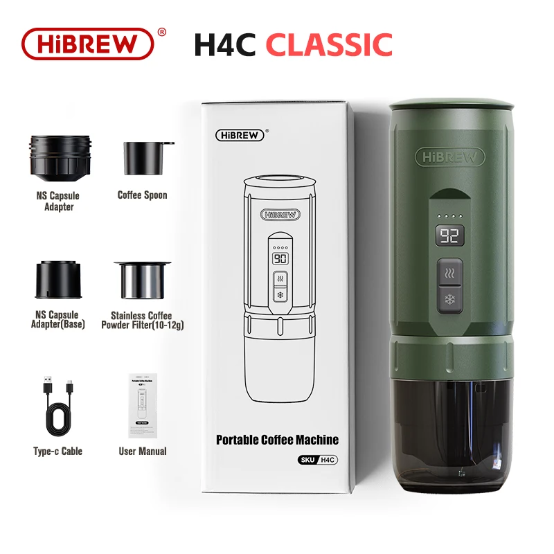 HiBrew H4C Portable Espresso Coffee Maker - هاي بر...
