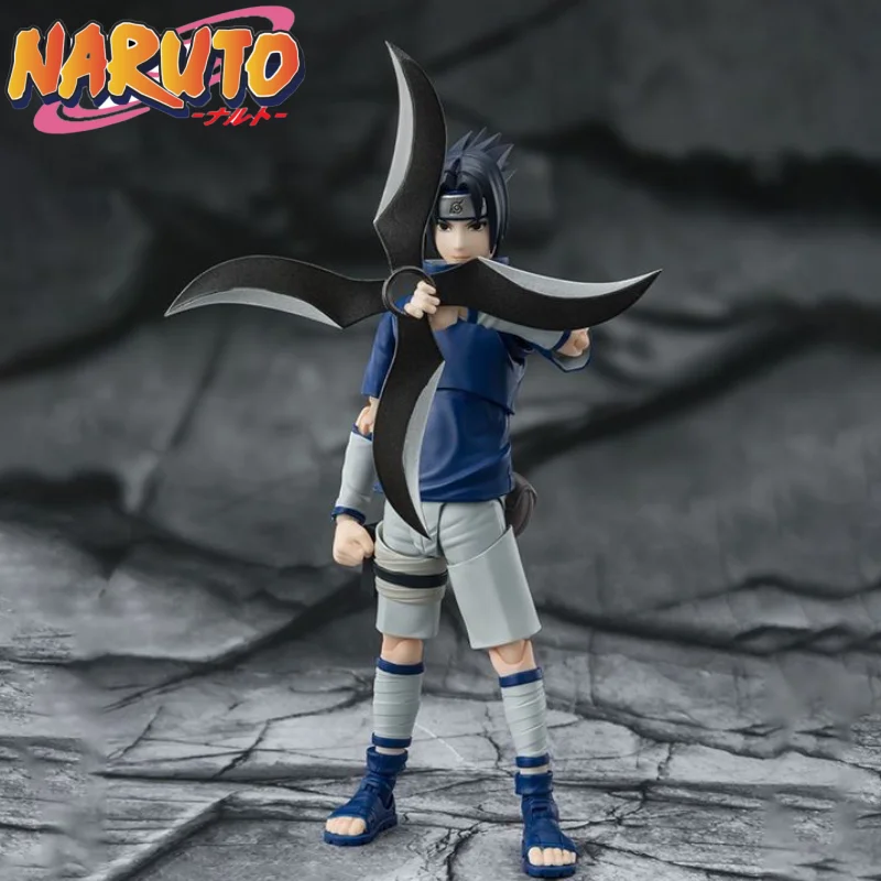 

Original Bandai S.H.Figuarts Naruto Young Sasuke Uchiha-The Genius Ninja Of Bloodline Anime Action Figures Collection Model Toy