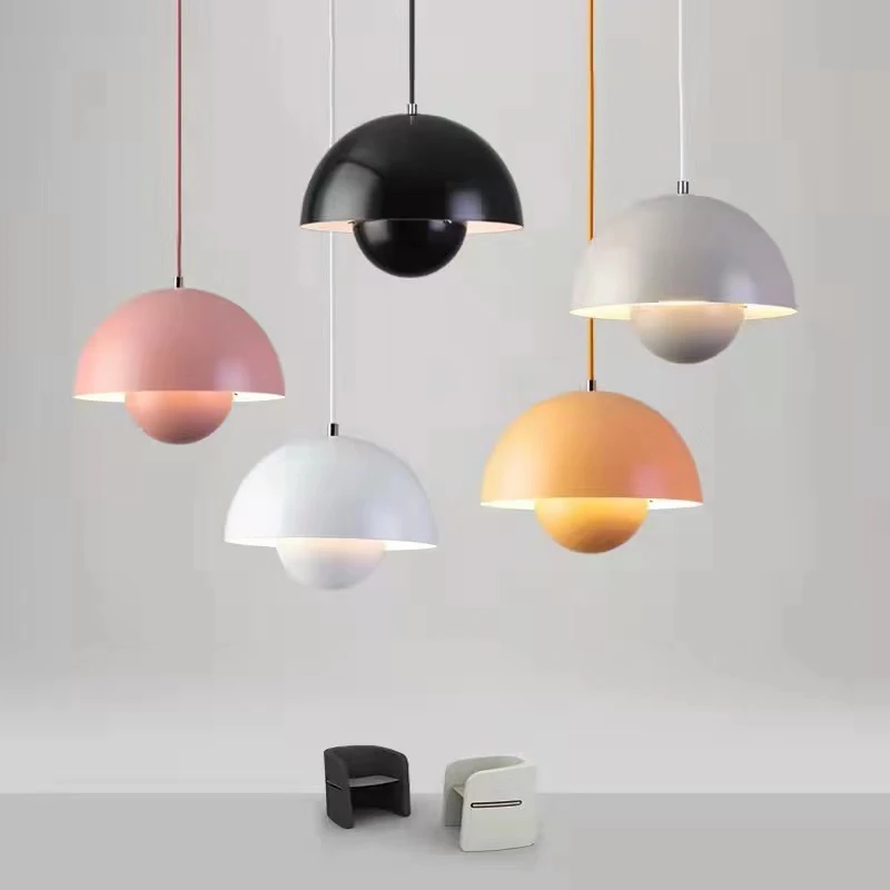 Modern Pendant Lights Nordic Flowerpot LED Lighting for Dining Room Home Decor Hanging Lamp Indoor Chandelier Droplight Fixtures