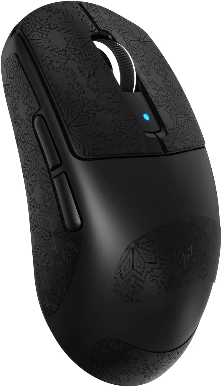 MAMBASNAKE Attack Shark X1 Mouse da Gioco 49g Leggero con Dock di Ricarica Touchpad, Sensore Gaming PAW3395 PRO 40K DPI, Mouse da Ufficio Wireless/Cablato BT/2.4G per PC/Mac/Win11/PS - Bianco