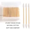 100pcs Double Swabs with Pointed Tip Cotton Swabs for Makeupm Nail Art Bamboo Sticks Pointed Multi-Purpose Makeup Tools CXN-02 3