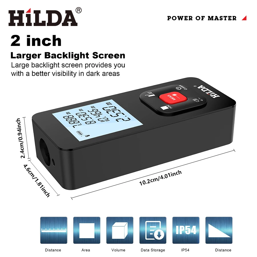 HILDA Laser Distance Meter - Precision Range Finder