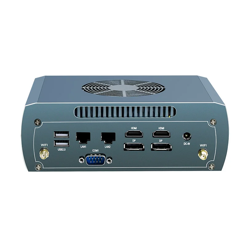 FU03 AI Mini PC AMD Ryzen 7 8845HS 2*Intel 2.5G 2*DDR5 2*NVME 2x HDMI Firewall Router Windows 11 4x8K WiFi6 Gaming Mini Computer 5