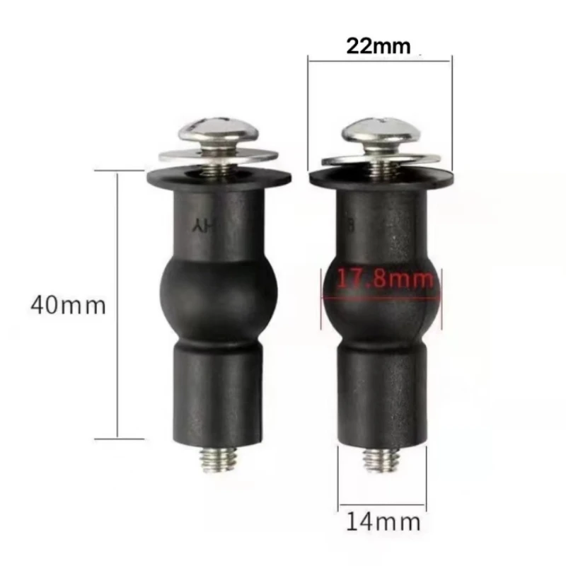 Screw Bolt Nut Set 2PCS Accessories Toilet Seat Expansion Screw Hinges Tool Easy Install Small Rubber Top Home Universal Fixing Professional Nuts screw bolt nut set,expansion plugs