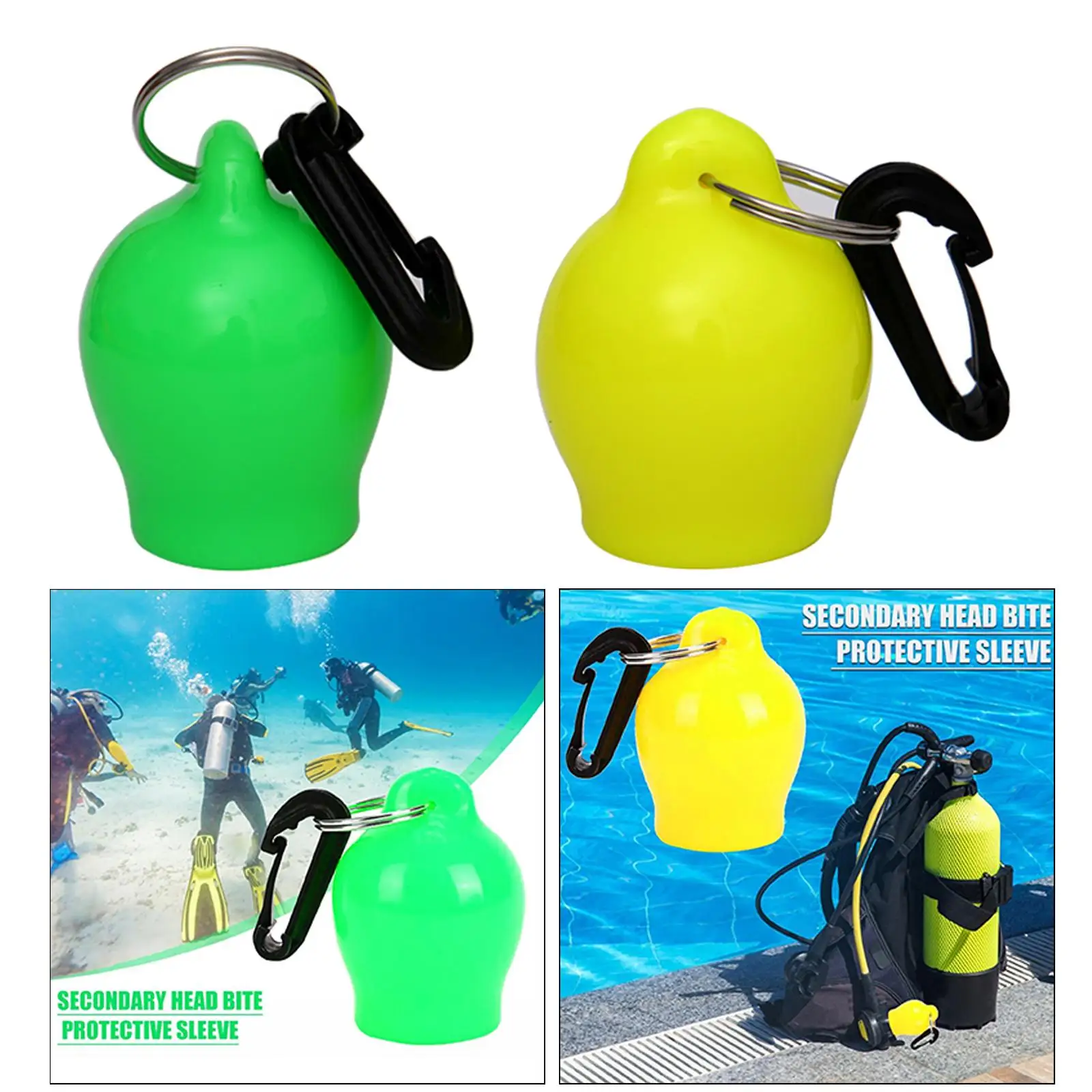 Diving Snorkel Regulator Mouthpiece Cover Scuba Dive Holder w/ Clip