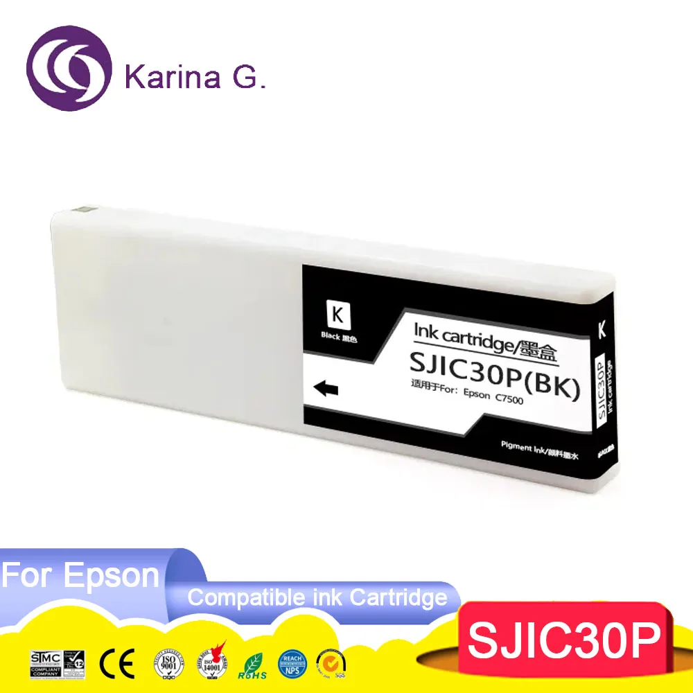 SJIC30 SJIC30P Compatible ink cartridges For ColorWorks C7500G/C7500GE Color La