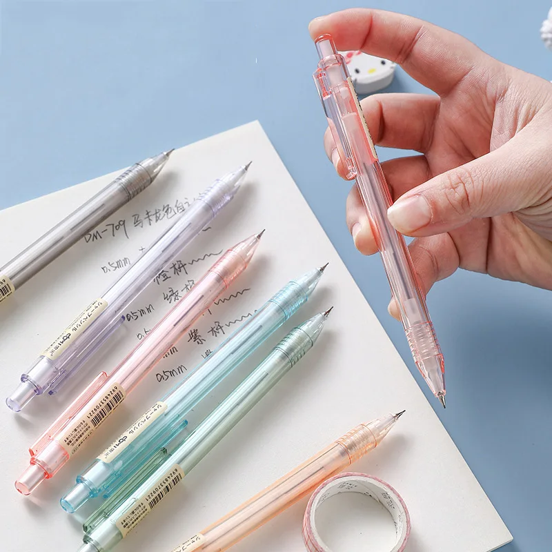 School Stationary Office Supplies 0.5mm Automatic Pencil Transparent Mechanical Pencil Candy Color 3 0mm thick pencil movable pencil special mechanical pencil 3mm mechanical pencil minas 3 0 mm portaminas 3 mm portaminas 3 0mm
