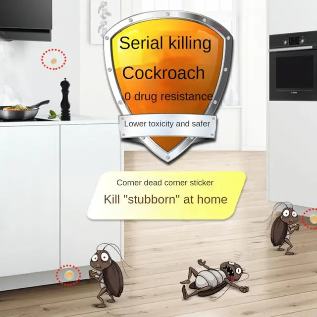 8 db Csótány Fogó Gyilkos Csali Gyógyászat Ház Elfogása Otthoni Konyhához Hatékony Gyilkosság - Image 3