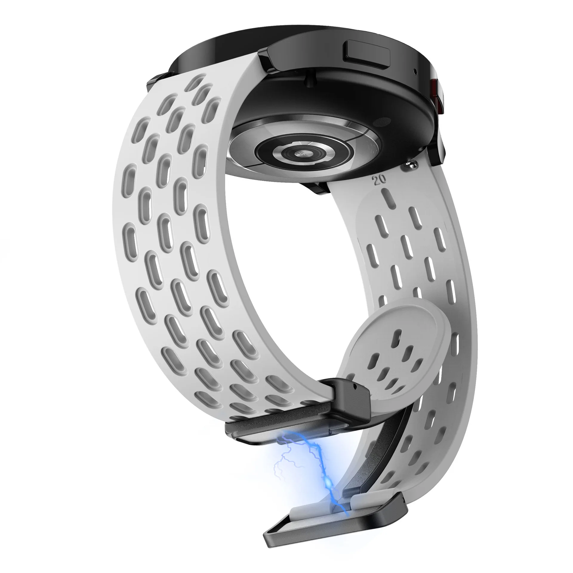 Magnetic Silicone Sports Strap - 20mm/22mm - Universal Fit