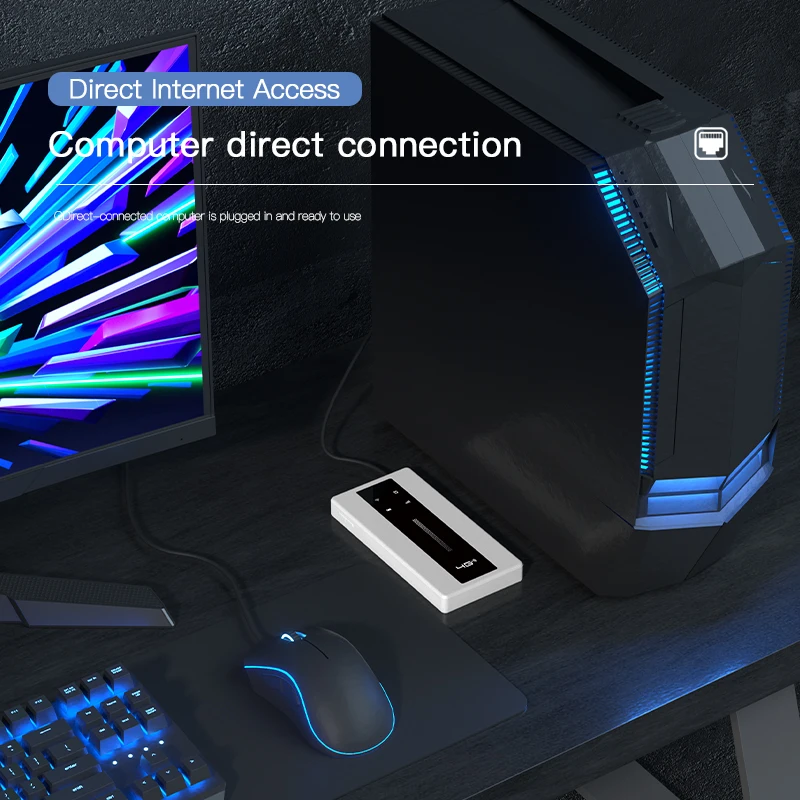 Kuwfi-pocket 4g Router 150mbps Hotspot Móvel ao ar Livre sem Fio Wi-fi Modem Portátil Slot para Cartão Sim Rj45 10000mah Bateria - Imagem 3