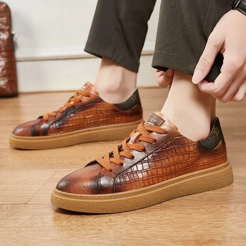 

Genuine Leather Shoes Casual Sneakers Men Shoes Driving Comfortable Quality Leather Shoes 2022 Men Loafers Hot Sale Moccasins