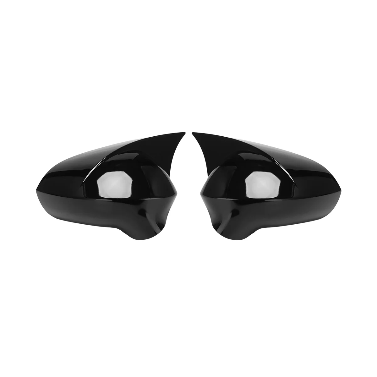 Coprispecchietto Auto Per Seat Leon 1P Ibiza 6J Exeo 3R 2008-2017 Vista Posteriore Laterale Parte Esterna (Nero)