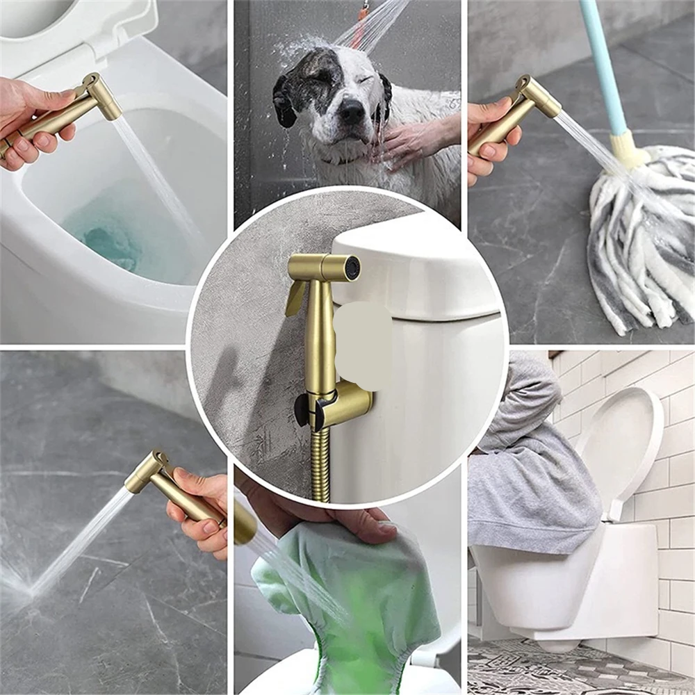 Golden Hand Toilet bidet Sprayer Set Stainless Steel SpringHose Ass Clean Anal  Hand Faucet WC Shower Head for Self Cleaning G12 - AliExpress